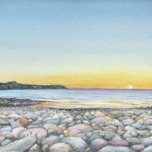 Abereiddy watercolour painting by Barry Woodman