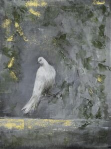 Dove painting by Sara Crisp